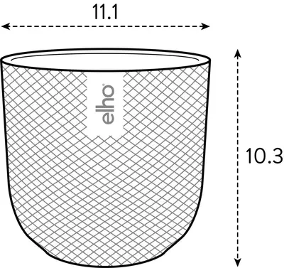 elho bloempot jazz rond mini d11 h10cm Living black - afbeelding 6