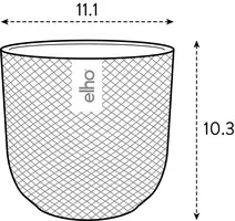 elho bloempot jazz rond mini d11 h10cm Living black - afbeelding 6