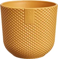 elho bloempot jazz rond mini d7 h7cm Amber geel - afbeelding 1