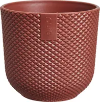 elho bloempot jazz rond mini d7 h7cm Toscaans rood - afbeelding 1