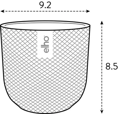 elho bloempot jazz rond mini d9 h9cm Living black - afbeelding 6
