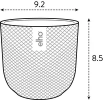 elho bloempot jazz rond mini d9 h9cm Living black - afbeelding 6