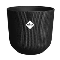 elho bloempot jazz rond mini d9 h9cm Living black - afbeelding 1