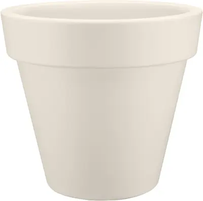 elho bloempot pure round d40 h36cm Linen white - afbeelding 1