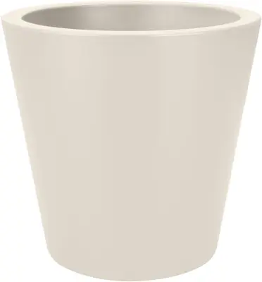 elho bloempot pure straight round d65 h68cm Linnen wit - afbeelding 1