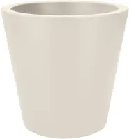 elho bloempot pure straight round d65 h68cm Linnen wit - afbeelding 1