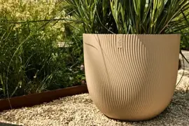Elho bloempot Sereh 30cm paddenstoel beige - afbeelding 8