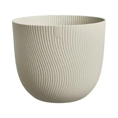 Elho bloempot Sereh 30cm paddenstoel beige - afbeelding 2