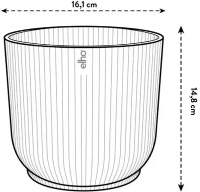 Elho bloempot The Winery Collection 16cm Bordeaux Rood - afbeelding 7