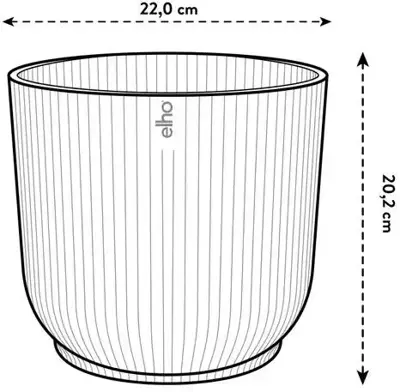 Elho bloempot The WInery Collection 22cm Donkerpaars - afbeelding 6