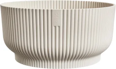 elho bloempot vibes fold bowl d25 h12cm Linen white