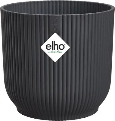 elho bloempot vibes fold rond d14 h13cm Antraciet - afbeelding 2