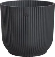 elho bloempot vibes fold rond mini d7 h7cm Antraciet - afbeelding 1