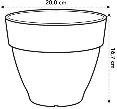 Elho bloempot Vibia Campana 20cm Pistachegroen - afbeelding 3