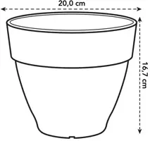 Elho bloempot Vibia Campana 20cm Pistachegroen - afbeelding 3
