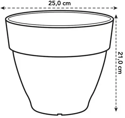 Elho bloempot Vibia Campana 25cm Pistachegroen - afbeelding 3