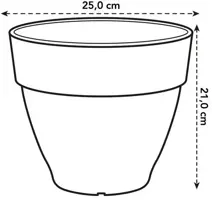 Elho bloempot Vibia Campana 25cm Pistachegroen - afbeelding 3