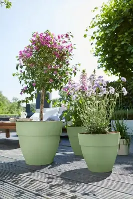 Elho bloempot Vibia Campana 35cm Pistachegroen - afbeelding 4