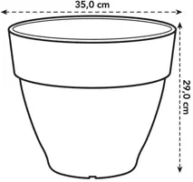 Elho bloempot Vibia Campana 35cm Pistachegroen - afbeelding 3