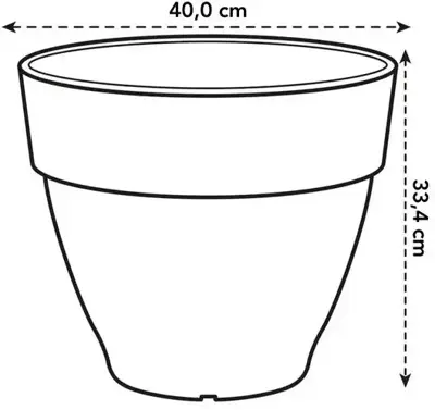 Elho bloempot Vibia Campana 40cm Pistachegroen - afbeelding 3