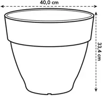 Elho bloempot Vibia Campana 40cm Pistachegroen - afbeelding 3
