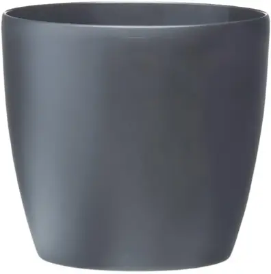 Elho brussels bloempot rond met wielen 35 cm antraciet