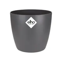 Elho brussels mini bloempot rond 10,5 cm antraciet - afbeelding 1