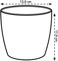 Elho brussels mini bloempot rond 12,5 cm antraciet - afbeelding 4