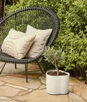 Elho Eden 25 - Wit - L 26 x B 25 x H 23 cm - Binnen en Buiten - 100% gerecycled - afbeelding 6