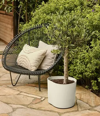 Elho Eden 35 - Wit - L 36 x B 36 x H 32 cm - Binnen en Buiten - 100% gerecycled - afbeelding 6