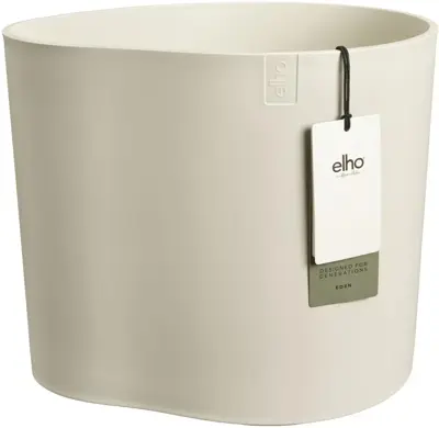 Elho Eden 35 - Wit - L 36 x B 36 x H 32 cm - Binnen en Buiten - 100% gerecycled - afbeelding 1
