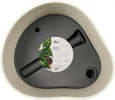 Elho Eden Aquacare Low 40 - Wit - L 44 x B 40 x H 35 cm - Binnen en Buiten - 100% gerecycled - afbeelding 4