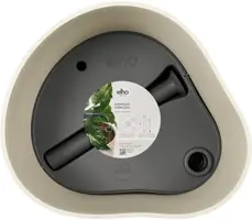 Elho Eden Aquacare Low 40 - Wit - L 44 x B 40 x H 35 cm - Binnen en Buiten - 100% gerecycled - afbeelding 4