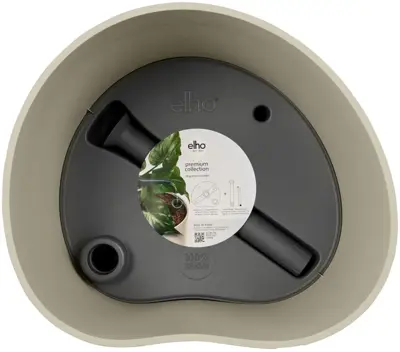 Elho Eden Aquacare Medium 40 - Grijs - L 42 x B 38 x H 42 cm - Binnen en Buiten - 100% gerecycled - afbeelding 4