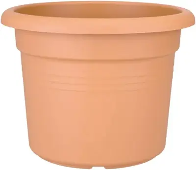 Elho green basics cilinder bloempot 30 cm mild terra - afbeelding 1