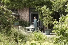 Elho green basics cilinder bloempot 45 cm blad groen - afbeelding 1