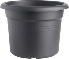 Elho green basics cilinder bloempot 65 cm living black - afbeelding 1