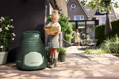Elho Green Basics Composter 200L Blad Groen - afbeelding 7