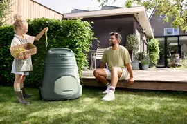 Elho Green Basics Composter 200L Blad Groen - afbeelding 9