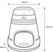 Elho Green Basics Composter 200L Blad Groen - afbeelding 8