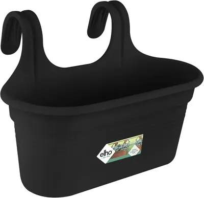Elho green basics easy hanger large balkonbak living black - afbeelding 2