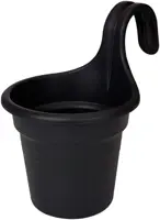 Elho green basics hangpot 18 cm zwart - afbeelding 1