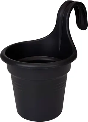Elho green basics hangpot 18 cm zwart - afbeelding 1