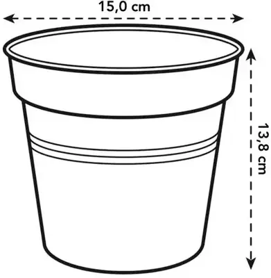Elho green basics kweekpot orchidee 15 transparant - afbeelding 4