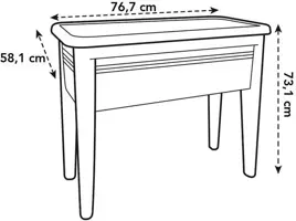Elho Green Basics kweektafel XXL 75cm Steengroen - afbeelding 3