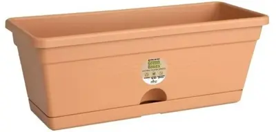 Elho green basics plantenbak mini 30cm mild terra - afbeelding 1