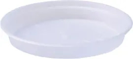 Elho Green Basics schotel 10 cm transparant
