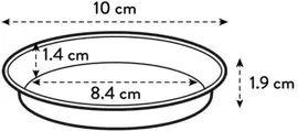 Elho Green Basics schotel 10 cm transparant - afbeelding 2
