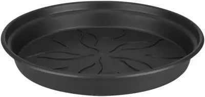 Elho green basics schotel 14 cm living black - afbeelding 1