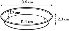 Elho green basics schotel 14 cm transparant - afbeelding 2